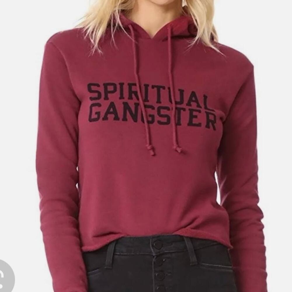 Spiritual Gangsta SG Varsity Cropped Hoodie Size XS